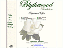Tablet Screenshot of blythewood-plantation.com